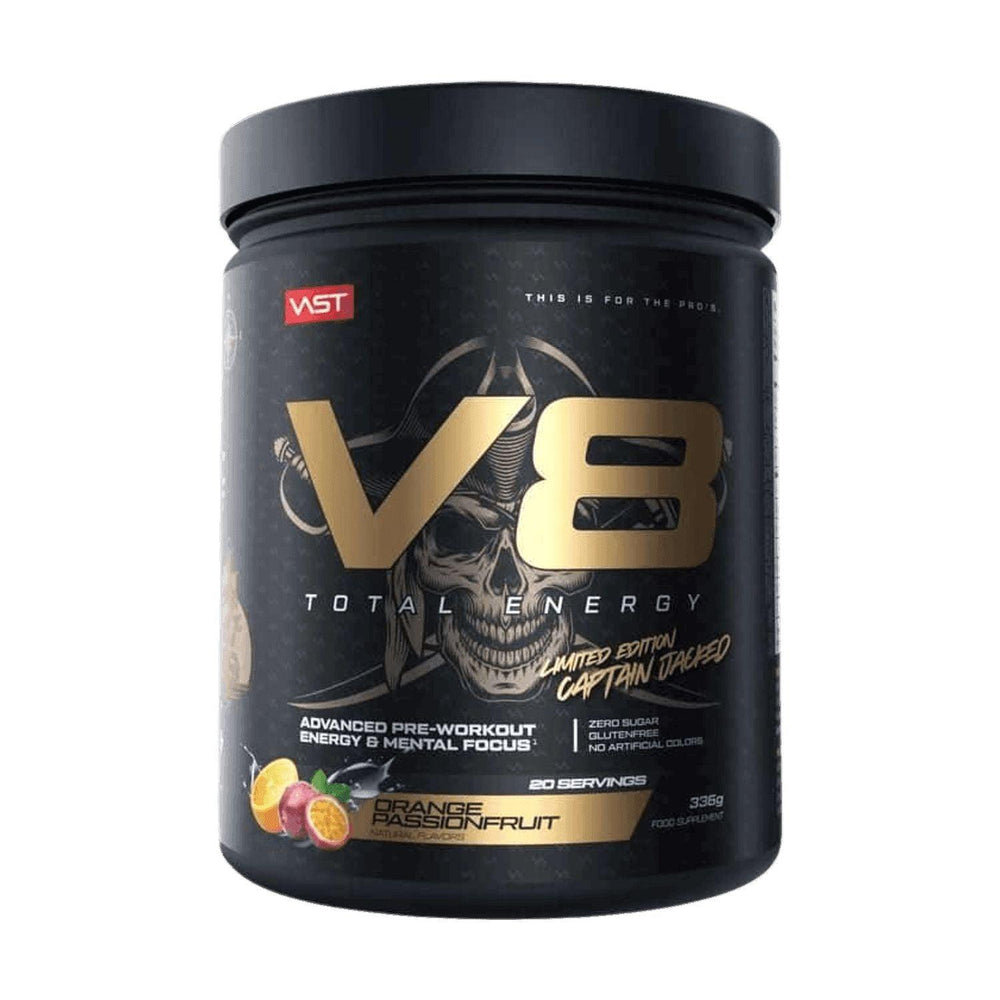 VAST V8 Total Energy | 314g Orange Passionfruit - Captain Jacked - sevenbooster.ch